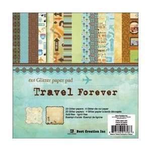  New   Travel Forever Double Sided Cardstock Pack 6X6 24 