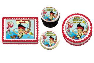JAKE AND THE NEVERLAND PIRATES Edible Birthday Party Cake Image 