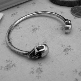 Skeleton skull Halloween Wild evil cool bangle bracelets cuff  