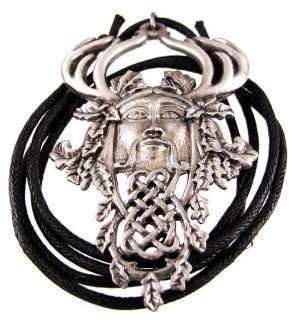 Herne The Hunter` Pewter Pendant / Necklace Forest  