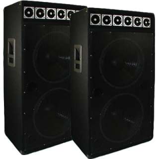 Dual 15 Pair Pro Audio Karaoke DJ PA Speakers New 15DJD  