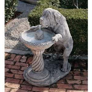  37.5 Dog Sculpture Statue Garden Fountain [Kitchen]