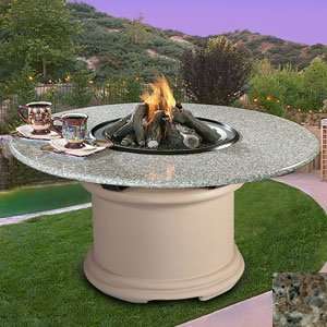   Fire Pit   Clear Glass   Pebble Granite   LP Gas