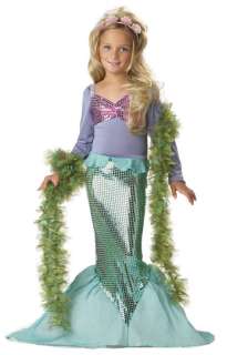 Girl Little Mermaid Kids Ariel Halloween Costume Outfit  