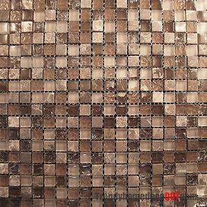   Crackle Glass Mosaic Tile Blend For Kitchen Backsplash Bath  