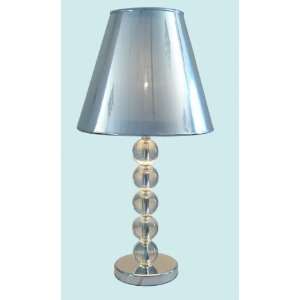  Chintaly Imports Table Lamp in Chrome Finish