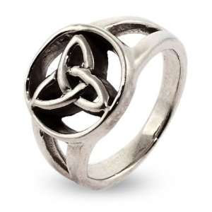 Sterling Silver Celtic Trinity Knot Ring Size 6 (Sizes 6 7 