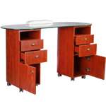   top 2 large cabinets for storage 4 drawers swivel casters for easy