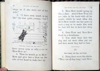 Bow Wow and Mew Mew 1935 Childrens Book Learn to Read  