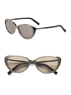 Dior   Petite Plastic Cats Eye Sunglasses    
