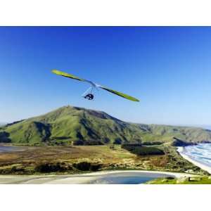 Hang Glider, Otago Peninsula, near Dunedin, South Island, New Zealand 