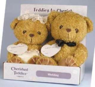 Cherished Teddies Plush Bride and Groom Bears 115648  