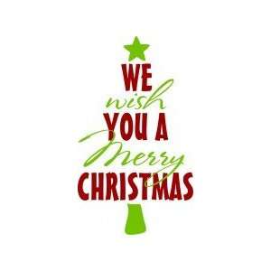  Vinyl Wall Decals   Christmas (we wish you a merry 