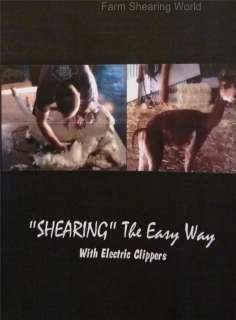 DVD Shearing The Easy Way Sheep Alpaca Goat Clipper  