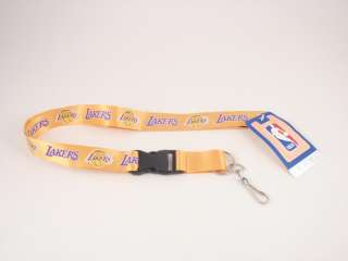 LA Los Angeles Lakers Keychain Lanyard NBA Gold  