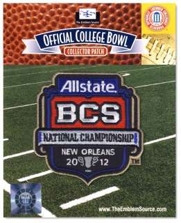 2012 BCS Championship Patch LSU vs Alabama 100% Authentic & NCAA 