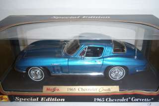 1965 Chevrolet Corvette. Die Cast Car. 118 scale Maisto  