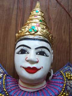 Vintage ANTIQUE WOOD MYANMAR MARIONETTE Puppet  