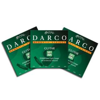 DARCO ACOUSTIC GUITAR STRINGS D5000 XL BRONZE 3 PACKS  