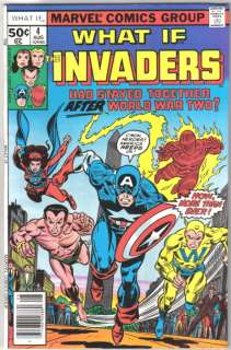 What If? Comic Book #4 The Invaders, Marvel 1977 FINE+  