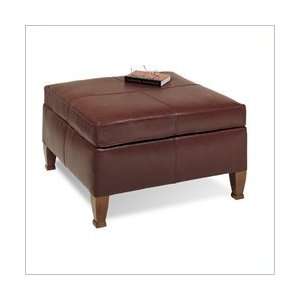  Distinction Leather Transitional Squred Ottoman Furniture 