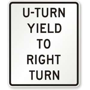   Turn Yield to Right Turn Engineer Grade, 36 x 30