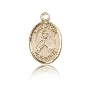  14kt Yellow Gold 1/2in St Olivia Charm Jewelry