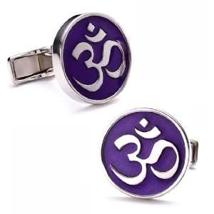  Ravi Ratan RR 299 Om Symbol Cufflinks