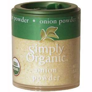 Simply Organic Onion, White Powder Certified Organic, 0.74 Ounce 