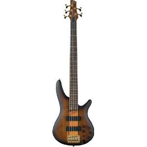  Ibanez Soundgear SR755 5 String Bass Guitar   Brown 