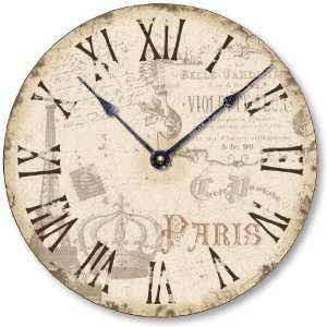  Item C2039 Vintage Style 10.5 Inch Shabby Chic Paris Clock 