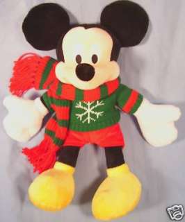  MICKEY MOUSE Holiday Christmas Sweater 18 Plush NEW 