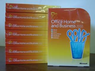 Microsoft Office 2010 Home and Business Retail Box T5D 00417 Brand New 