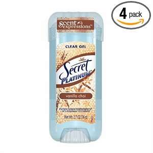 Secret Scent Expressions Platinum Anti Perspirant/Deodorant, Clear Gel 