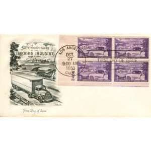   50th Anniv American Trucking Industry Issued October 1953 Scott # 1025