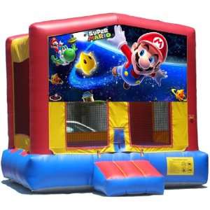  Super Mario Bounce House Inflatable Jumper Art Panel Theme 