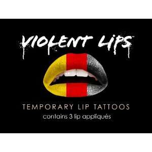  Violent Lips   The German Flag   Set of 3 Temporary Lip 