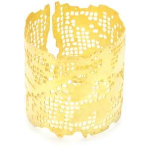 Wendy Mink Inca Voyage Lace Cutout Cuff Bracelet