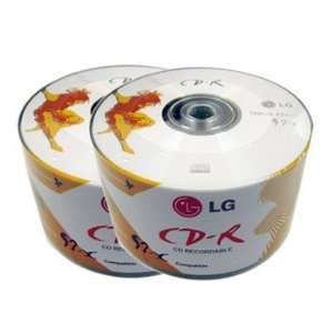  100pcs LG CD R 52x 700MB 80Min Logo printed Top Premium 