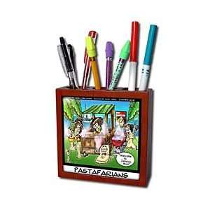   And Italy   Tile Pen Holders 5 inch tile pen holder