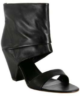 Ash black leather Soho collar sandals  