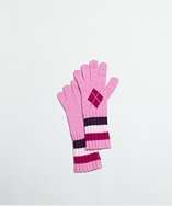 Ballantyne KIDS pink cashmere crystal detail gloves style# 318609401