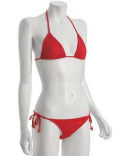 Zimmermann red solid Bells triangle string bikini   up to 70 
