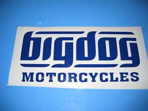 Big Dog Motorcycles Decals for back window or trailer  