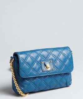 Marc Jacobs marine blue quilted leather The Single shoulder bag