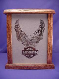   Motorcycles Eagle Logo Etched Glass Mood / Accent Light Box Gift