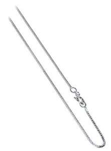   .925 Sterling Silver Sturdy Box Link 1mm Chain Necklace 18 Jewelry