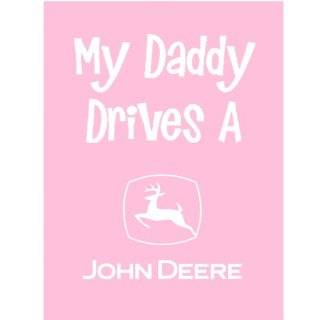John Deere My Daddy Drives A John Deere Pink 30 x 40 Throw Pink