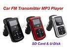 Digital Car FM Transmitter  Player SD Card U Disk