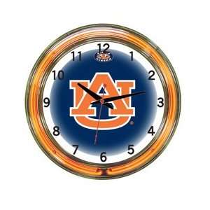  Auburn Tigers Neon Wall Clock   18